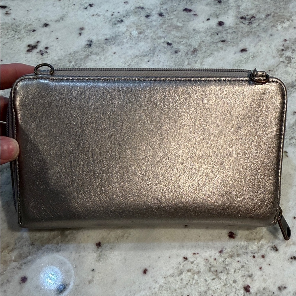 The Sak Metallic Silver Wristlet- NWOT - Picture 7 of 12